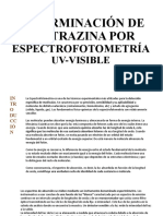 Determinacion de Tartrazina Por Espectrofotometria Uv Visible