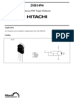 Silicon PNP Triple Diffused: Application