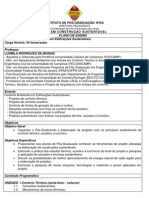 7 - Conforto Ambiental em Edificações Sustentáveis - Pr00755 957 CTGYN001 Plano Ensino