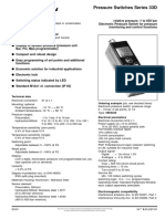 Pressure Switches Series 33D: Technical Data Ordering Example (Pls. See Stocked Items)