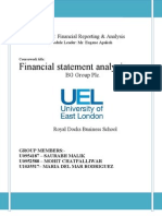 Financial Statement Analysis of BG Group Plc.