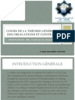 Cours de La Théorie Générale Des Obligations Et