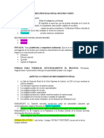 Temario Segundo Corte Procesal Penal