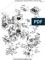 Tecumseh Engine Parts Manual HMSK80 155545U