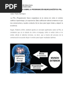 Conceptos Sobre La Programación Neurolingüística PNL