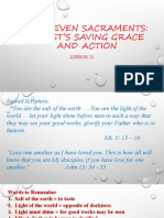 The Seven Sacraments: Christ'S Saving Grace and Action: Lesson 11