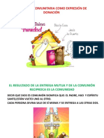 Iii La Vida Comunitaria Como Expresion de Donacion