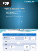 Conversion and Reactor Sizing-Chapter 2