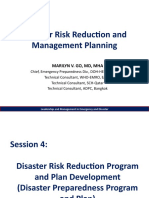 Disaster Risk Reduction and Management Planning: Marilyn V. Go, MD, Mha