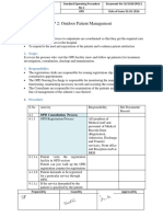 SOP 2: Outdoor Patient Management: 1. Purpose