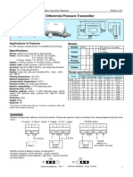 PDT Differential Pressure Transmitter: Applications & Features Models