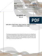 12-SDMS-01: Specification For Cable Joints, Terminations, and Accessories Up To 36Kv