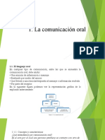 Tema 1 La Comunicación Oral