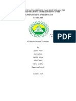 The Effect of Using Facebook During Class Hour Towards The Academic Performance of Grade 11 Students of The Philippine College of