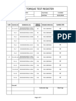 Torque Test Register