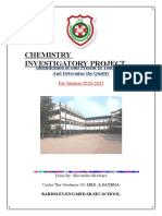 Chemistry Investigatory Project: Identification of Ions Present in Toothpaste and Determine The Quality