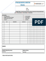 Lifting Gear Monthly Inspection (Shackles)
