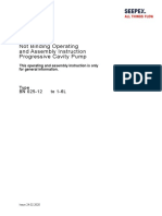 Not Binding Operating and Assembly Instruction Progressive Cavity Pump