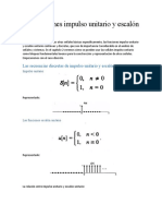 Las Funciones Impulso Unitario y Escalón Unitario