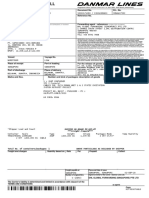 Bill of Lading - SINA107552