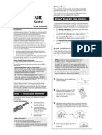 Rcrbb04Gr: Universal Remote Control Owner's Manual