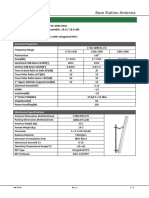 Base Station Antenna: 1.4m 4port 2H Antenna With Integrated RCU