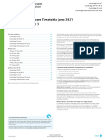 Cambridge Final Exam Timetable June 2021: Administrative Zone 3