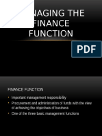 CHAPTER 12 Managing The Finance Function