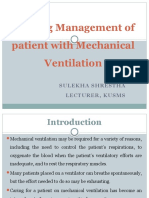 Nursing Management of Patient With Mechanical Ventilation