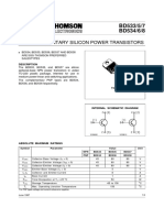 Complementary Silicon Power Transistors: BD533/5/7 BD534/6/8