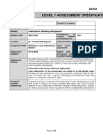 Level 7 Assessment Specification