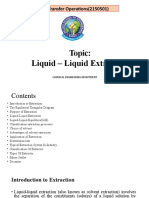 Mass Transfer Operations (2150501) : Topic: Liquid - Liquid Extraction