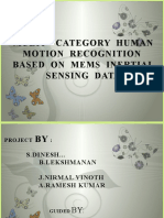 Multi - Category Human Motion Recognition Based On Mems Inertial Sensing Data