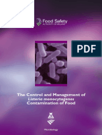 The Control and Management of Contamination of Food: Listeria Monocytogenes