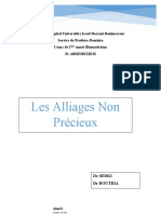 2 - Les Alliages Non Précieux DR SEDKI