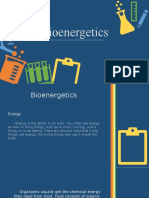 Bioenergetics