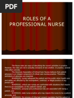 Chapter 1 - ROLES OF A PROFESSIONAL NURSE