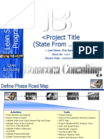 Bonacorsi Consulting Master DMAIC Roadmap