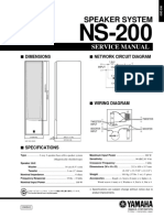 Yamaha ns-200 Service Manual