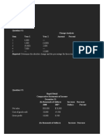 Change Analysis For Financial Statements