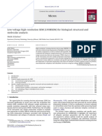 Low Voltage High-Resolution SEM (LVHRSEM) For Biological Structural and Molecular Analysis