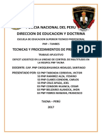 Monografia de Deficit Logistico en La Unida de Control de Multitudes en La Regpol PNP Tacna