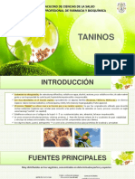 Taninos: Facultad de Ciencias de La Salud Escuela Profesional de Farmacia Y Bioquímica