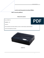 VOIP GATEWAY Modelo Roip-102 T.en - Es