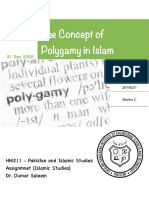 The Concept of Polygamy in Islam (Mahnoor - 2019221 and Musa - 2019350)