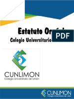 Estatuto Orgánico Del CUNLIMON