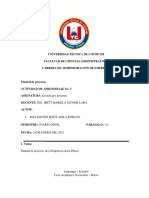 Manual de Procesos de La Empresa Láctea Píllaro