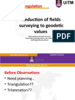 Chapter 1-Reduction of Fields Surveying To Geodetic Values