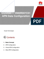 GGSN9811 V900R007C01 APN Data Configuration: Huawei Technologies