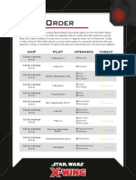 First Order: Quick Build Reference